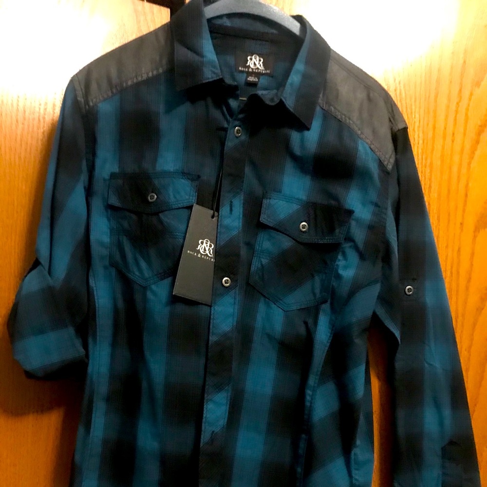 Rock revival button down shirt